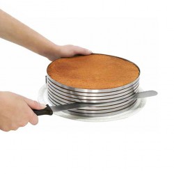 Τσέρκι Στρογγυλό Πτυσσόμενο για Κοπή Παντεσπανιού 24-30εκ. 8,5εκ. Ύψος 