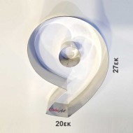 Τσέρκια Inox Υψηλής Ποιότητας αριθμός 6 ή 9 διάσταση 27 x 20εκ. για 1,7 κιλά τούρτα