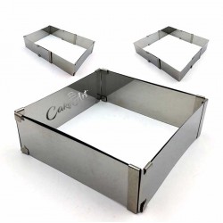 ΤΣΕΡΚΙ ΤΕΤΡΑΓΩΝΟ ΠΤΥΣΣΟΜΕΝΟ ΙΝΟΧ 16-30εκ. 5εκ. Ύψος 