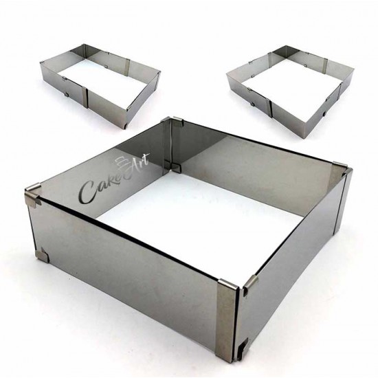 ΤΣΕΡΚΙ ΤΕΤΡΑΓΩΝΟ ΠΤΥΣΣΟΜΕΝΟ ΙΝΟΧ 16-30εκ. 5εκ. Ύψος