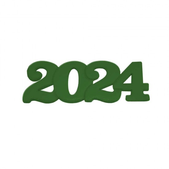 2024 Διακοσμητικά Ζαχαρόπαστας 12x4εκ. - Πράσινο 3Τεμ. & 100Τεμ.