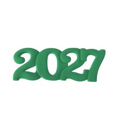 2027 Διακοσμητικά Ζαχαρόπαστας 12x4εκ. - Πράσινο 3Τεμ. & 100Τεμ.