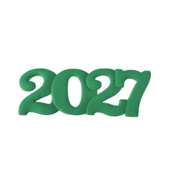 2027 Διακοσμητικά Ζαχαρόπαστας 12x4εκ. - Πράσινο 3Τεμ. & 100Τεμ.