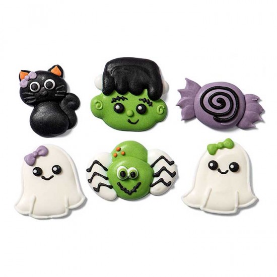 Φρανκενστάιν Halloween - Διακοσμητικά Ζάχαρης - 6Τεμ.