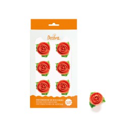 Τριαντάφυλλα ζάχαρης 3εκ.- Διακοσμητικά Ζάχαρης-6Τεμ. 