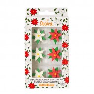 Αλεξανδρινό - Poinsettia - Διακοσμητικά Ζάχαρης-6Τεμ.