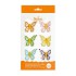 Πεταλούδες - Διακοσμητικά Ζάχαρης-6Τεμ.
