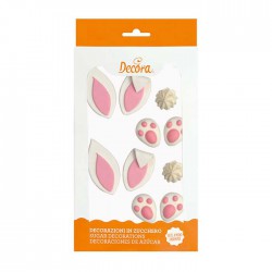 Φτιάξτε ένα λαγουδάκι με ζάχαρη- Διακοσμητικά Ζάχαρης-10Τεμ.