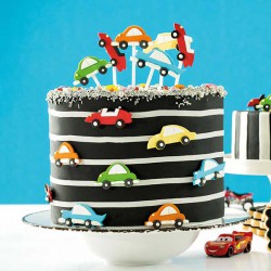 Αυτοκινητάκια 5 - 6εκ.- Διακοσμητικά Ζάχαρης-6Τεμ. 