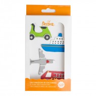 Μέσα μεταφοράς 5-6εκ.- Διακοσμητικά Ζάχαρης-4Τεμ. 