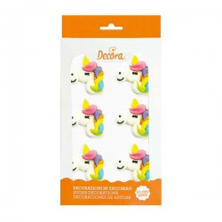 Μονόκερος 3εκ.- Διακοσμητικά Ζάχαρης-6Τεμ. 