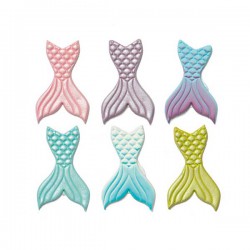 Ουρές γοργόνας 2 x 5εκ.- Διακοσμητικά Ζάχαρης-6Τεμ. 