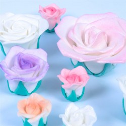 Λευκό Τριαντάφυλλο  Ζάχαρης μεγάλο 9εκ. - 1Τεμ. 