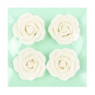 Λευκά Τριαντάφυλλα Ζάχαρης 6,2εκ. - 4Τεμ. 