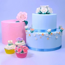 Λευκά Τριαντάφυλλα Ζάχαρης 2,5εκ. - 10Τεμ.