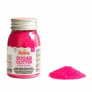 Glitter Ζάχαρης 100gr - Φούξια - (Fucsia Sugar Glitter)