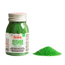 Glitter Ζάχαρης 100gr - Πράσινο - (Green Sugar Glitter)