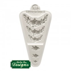 Καλούπι Σιλικόνης ντραπέ Τριανταφύλλου (Rose Medley) της Katy Sue