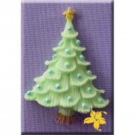 Καλούπι Ζαχαρόπαστας Χριστ. Δέντρο με μπάλες της Alphabet Moulds (Tree with Baubles)