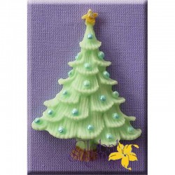 Καλούπι Ζαχαρόπαστας Χριστ. Δέντρο με μπάλες της Alphabet Moulds (Tree with Baubles)