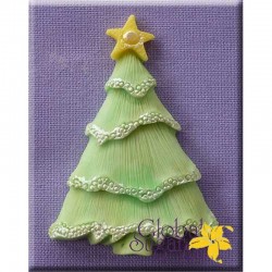 Καλούπι Ζαχαρόπαστας Χριστ. Δέντρο με Αστέρι της Alphabet Moulds (Tree with Star)