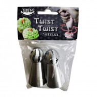 Σετ 2 Κορνέ Twist Twist Μεσαίο πλάτος  - Κουρμπαριστό Οδοντωτό (10T-11T)