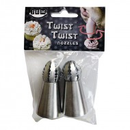 Σετ 2 Κορνέ Twist Twist Μεσαίο πλάτος  - Ευθύ Οδοντωτό (12T-13T)