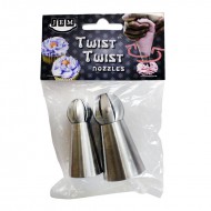 Σετ 2 Κορνέ Twist Twist Μεσαίο πλάτος  - Ευθύ Απλό (14T-15T)