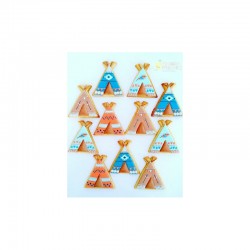 Μεταλλικό Κουπάτ Μπισκότου Ινδιάνικο Τιπι