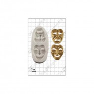 Μάσκες Κωμωδίας Τραγωδίας - Καλούπι για Ζαχαρόπαστα - Σοκολάτα της FPC