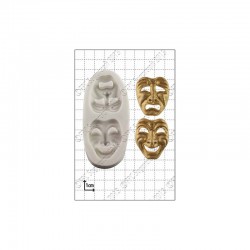 Μάσκες Κωμωδίας Τραγωδίας - Καλούπι για Ζαχαρόπαστα - Σοκολάτα της FPC