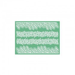 Μεγάλο Καλούπι Δαντέλας για τούρτες Στάρι & Φύλλα της Pavoni TMD07