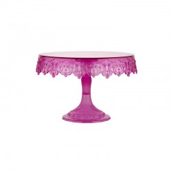 Μεσάζ Σταντ για τούρτα - Φούξια Ημιδιάφανο ø 22 x Υ15