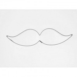 INOX Κουπάτ Μουστάκι Μεγάλο - 8 εκ.