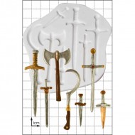 Καλούπι για Ζαχαρόπαστα - Σοκολάτα της FPC - Σπαθιά και Όπλα