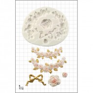 Καλούπι για Ζαχαρόπαστα - Σοκολάτα της FPC - Τριαντάφυλλο και Γιρλάντες από Τριαντάφυλλα