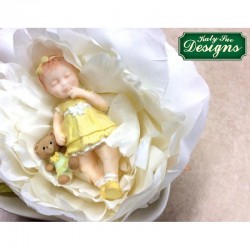 Καλούπι Σιλικόνης της Katy Sue - Μωράκι που κοιμάται - Κορίτσι  (Baby Girl)