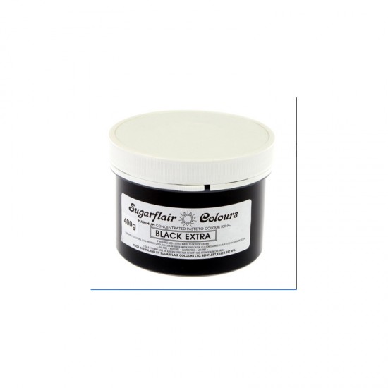 Έξτρα Μαύρο Συμπυκνωμένο Βρώσιμο Χρώμα 400γρ της Sugarflair