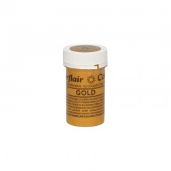 Χρυσό Σατινέ Συμπυκνωμένο Βρώσιμο Χρώμα Πάστας 25γρ της Sugarflair