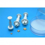 Κουπάτ με έμβολο σε σχέδιο αστεριού (Σετ 3)