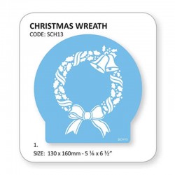 Στένσιλ Χριστουγεννιάτικο Στεφάνι της PME