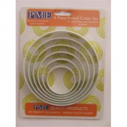 Σετ 6 τεμ. στρογγυλό Πλαστικό κουπάτ της PME