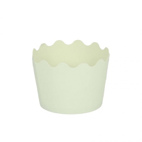 Κυπελάκια Cupcakes με καραμελόχαρτο Μικρά Δ5,7xΥ4εκ. - Λευκό - 65τεμ