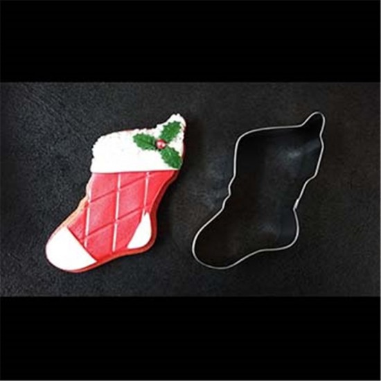 Μεταλλικό Κουπάτ Μπισκότου Χριστουγεννιάτικη Κάλτσα