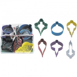 Σετ Μεταλλικό Κουπάτ Μπισκότου Χριστουγεννιάτικα Στολίδια