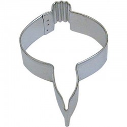 Μεταλλικό Κουπάτ Μπισκότου Οβάλ Στολίδι