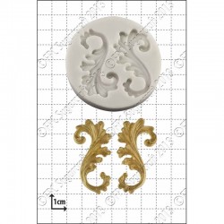 Καλούπι Σιλικόνης της FPC -  Διακοσμητικό σχέδιο (Curlicues)